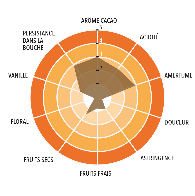 Profil gustatif de Chocolat Noir Mexique